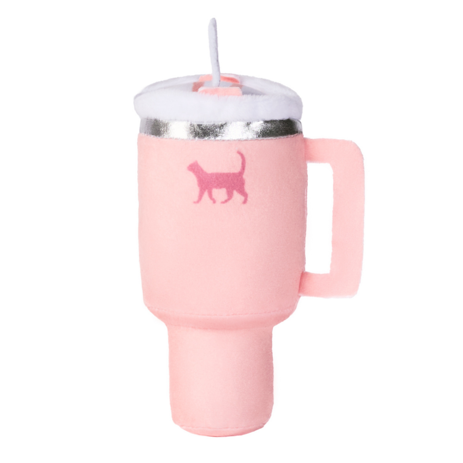PUPROAR Kitty Cup Cat Toy | Cute Catnip & Crinkle Plush Cat Toy