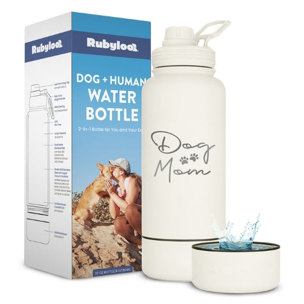 Water Bottle with Detachable Dog Bowl